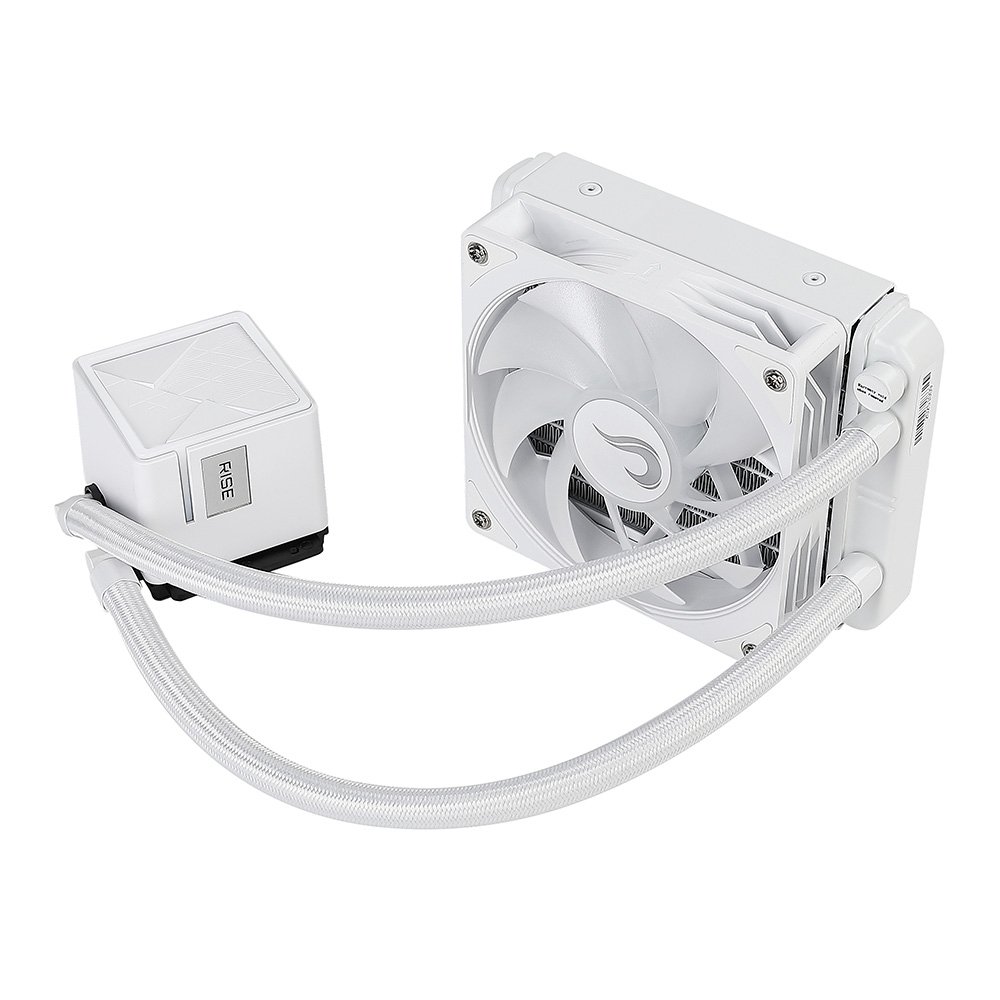 Imagem 6 de 9 do produto Water Cooler Gamer Rise Mode Frost, Rainbow, 120mm, AMD e Intel, Branco - RM-WCZ-01-RBW