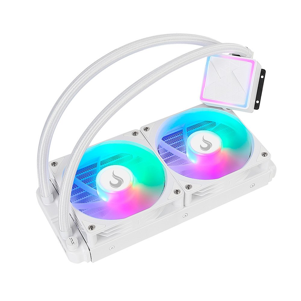 Water Cooler Gamer Rise Mode Frost, ARGB Rainbow, 240mm, AMD e Intel, Branco - RM-WCZ-02-RBW - view 2
