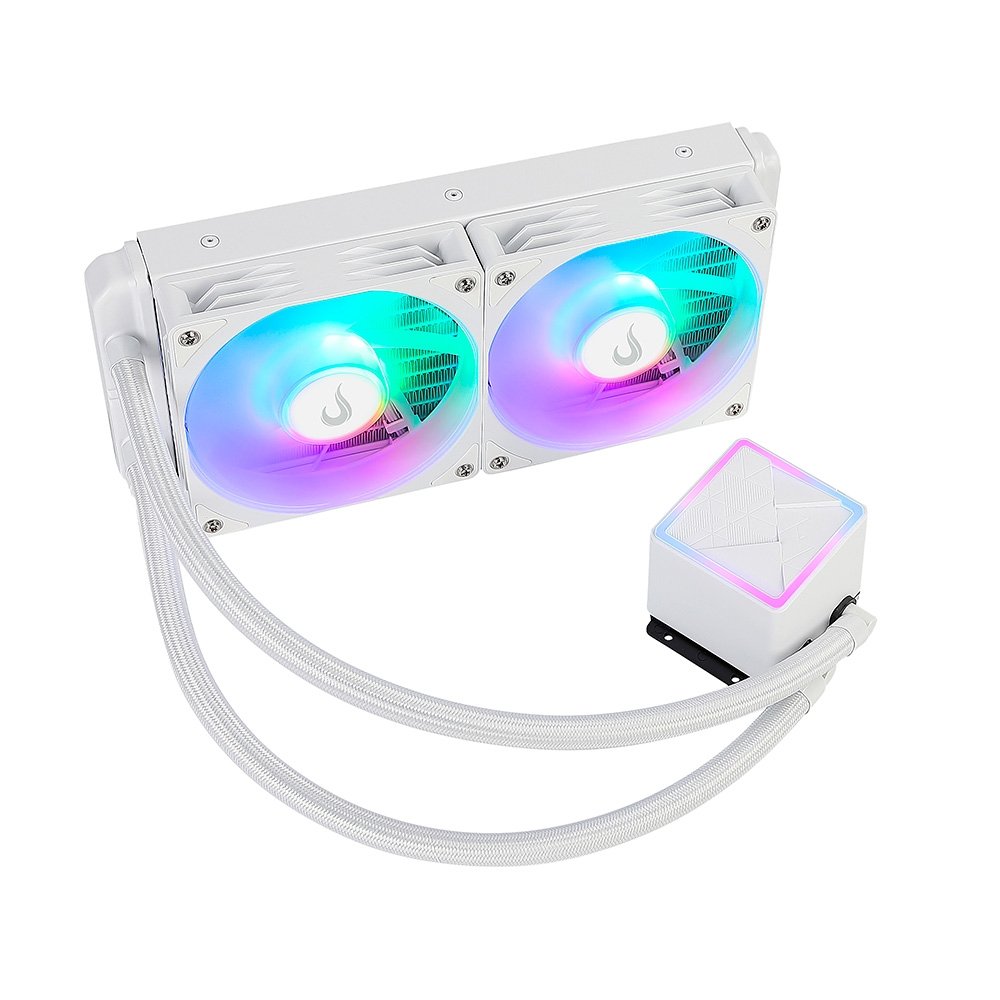 Water Cooler Gamer Rise Mode Frost, ARGB Rainbow, 240mm, AMD e Intel, Branco - RM-WCZ-02-RBW - view 3