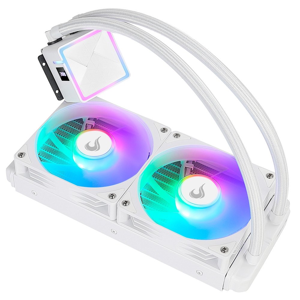 Water Cooler Gamer Rise Mode Frost, ARGB Rainbow, 240mm, AMD e Intel, Branco - RM-WCZ-02-RBW - view 4