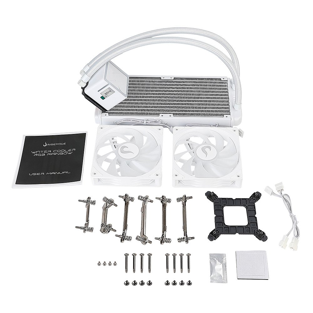 Water Cooler Gamer Rise Mode Frost, ARGB Rainbow, 240mm, AMD e Intel, Branco - RM-WCZ-02-RBW - view 9