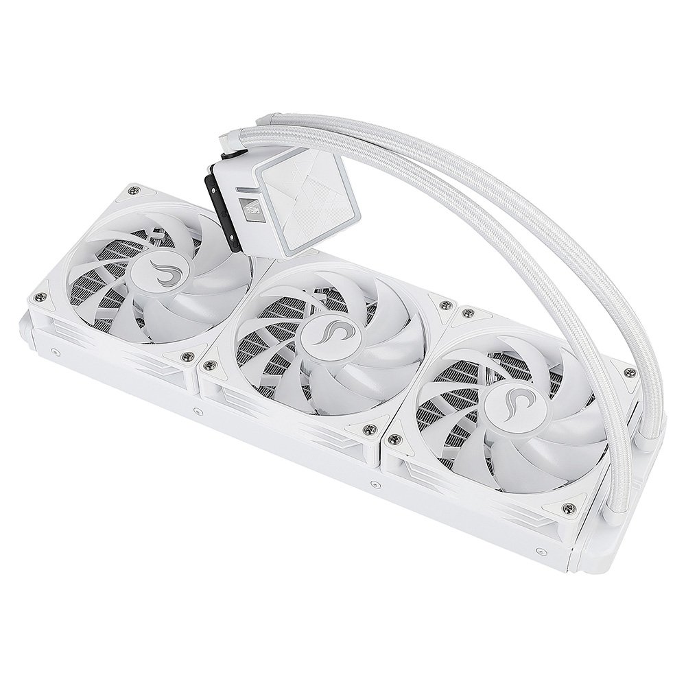 Imagem 7 de 9 do produto Water Cooler Gamer Rise Mode Frost, Rainbow, 360mm, AMD e Intel, Branco - RM-WCF-04-RBW