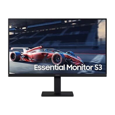 "Monitor Gamer Samsung Essential S3 24"", FHD, 100Hz, 5ms, IPS, HDMI e VGA, Preto - LS24D300GALMZD"