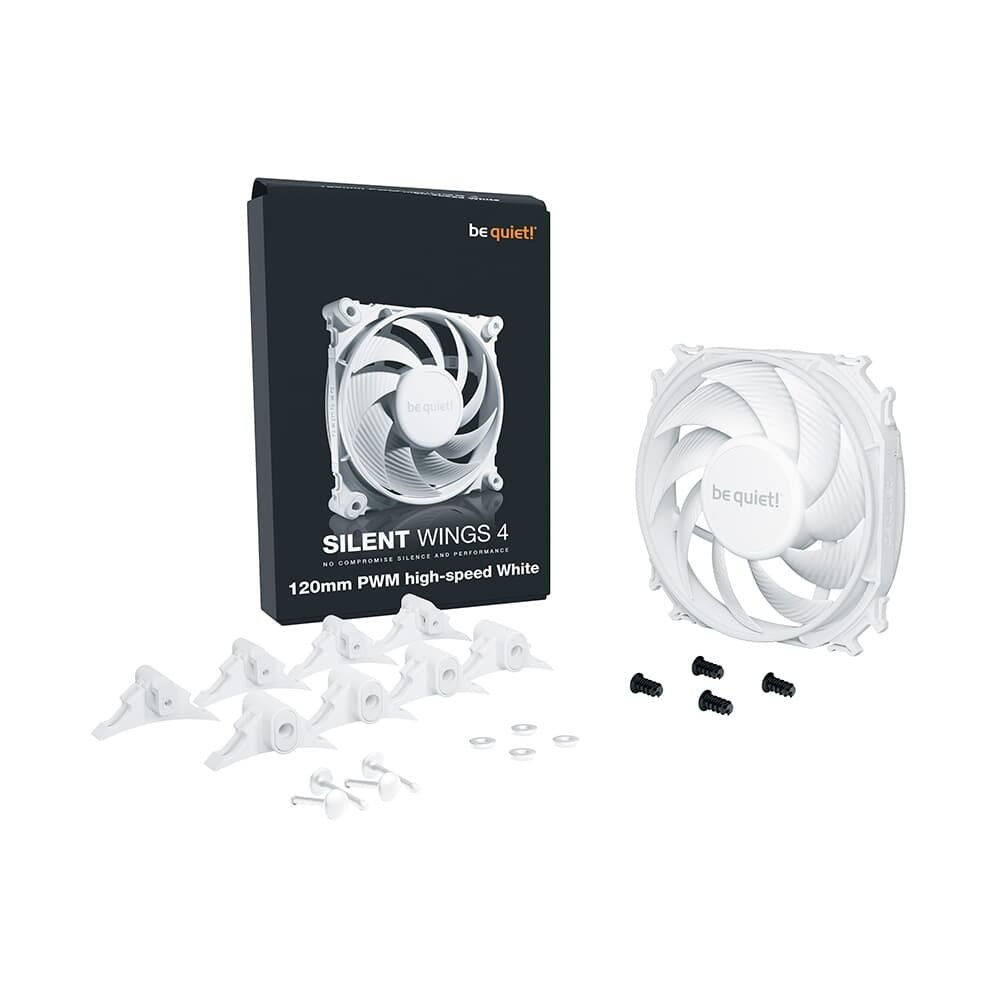 Imagem 4 de 4 do produto Ventoinha Be Quiet Silent Wings 4 White 120mm, PWM 4 Pinos, High-speed, Branco - BL115