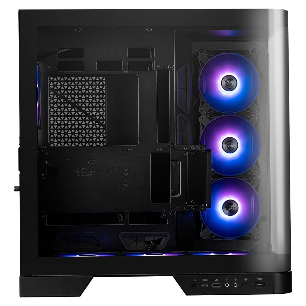 Gabinete Gamer ( Balão.info) Pano 120R PZ, Mid Tower, Vidro Panoramico, 4x FANs ARGB, ATX, Preto - ( Balão.info - view 2