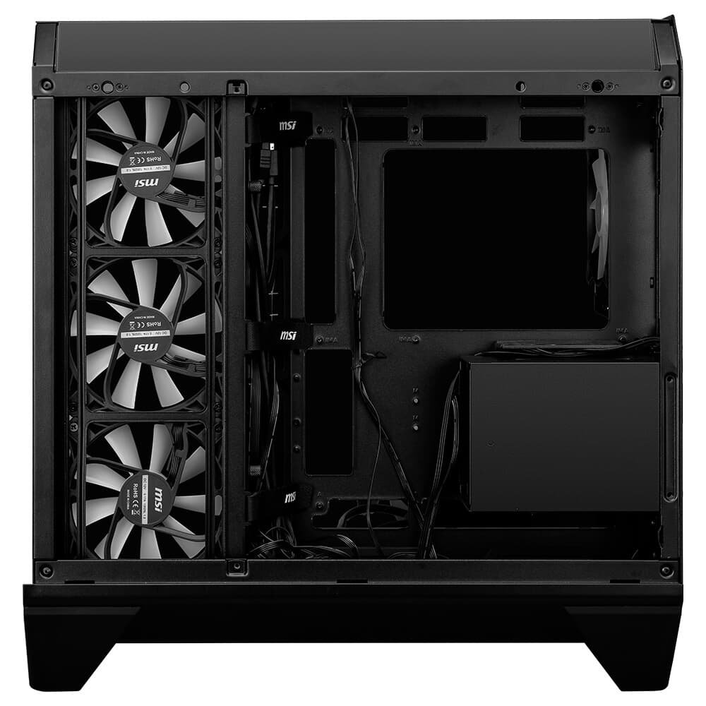 Gabinete Gamer ( Balão.info) Pano 120R PZ, Mid Tower, Vidro Panoramico, 4x FANs ARGB, ATX, Preto - ( Balão.info - view 5