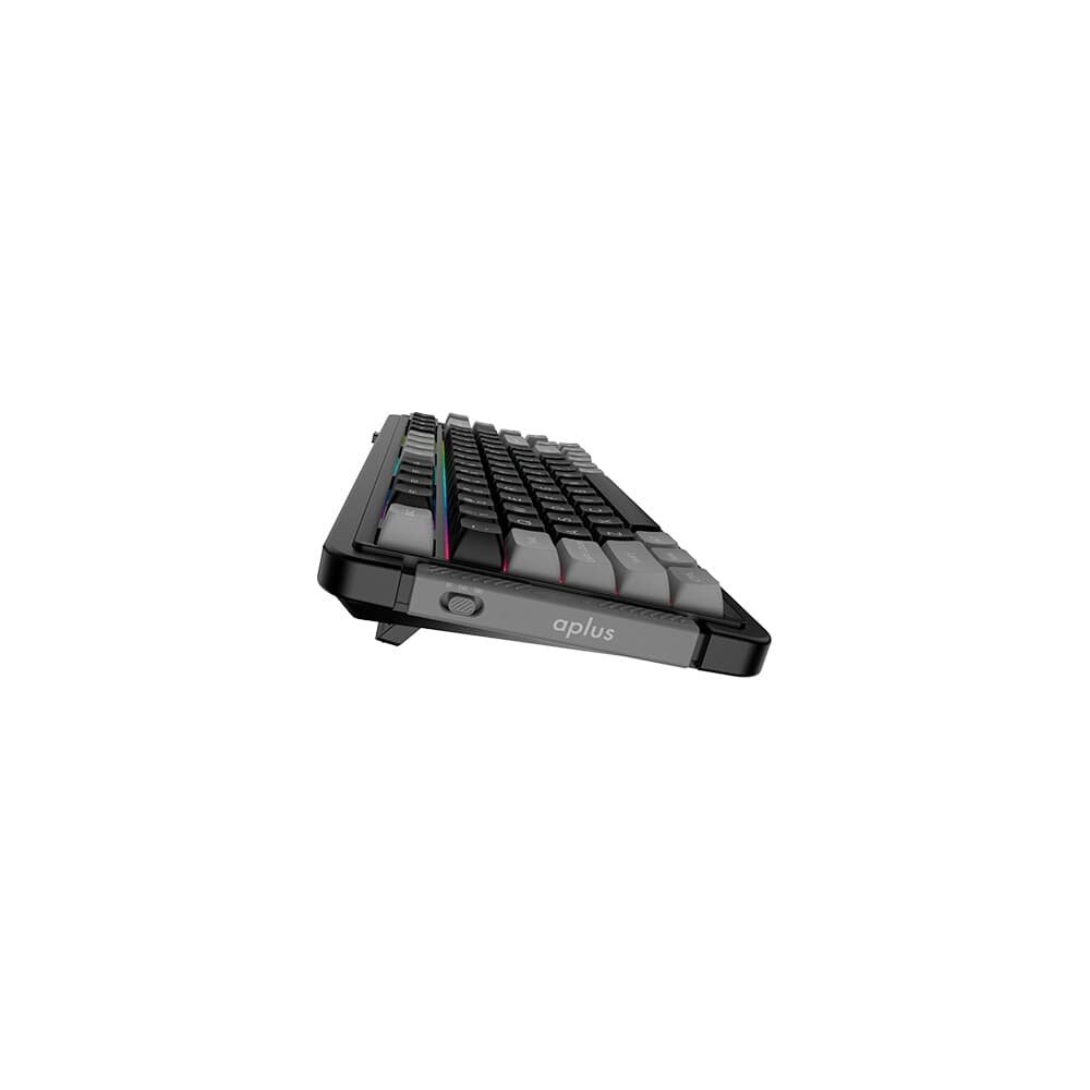 Teclado Mecânico Sem Fio APLUS Gasket Zion com LCD, RGB, Bluetooth 2.4GHz, Cabo Removível, Switch Gateron Amarelo - AKW500 - view 3