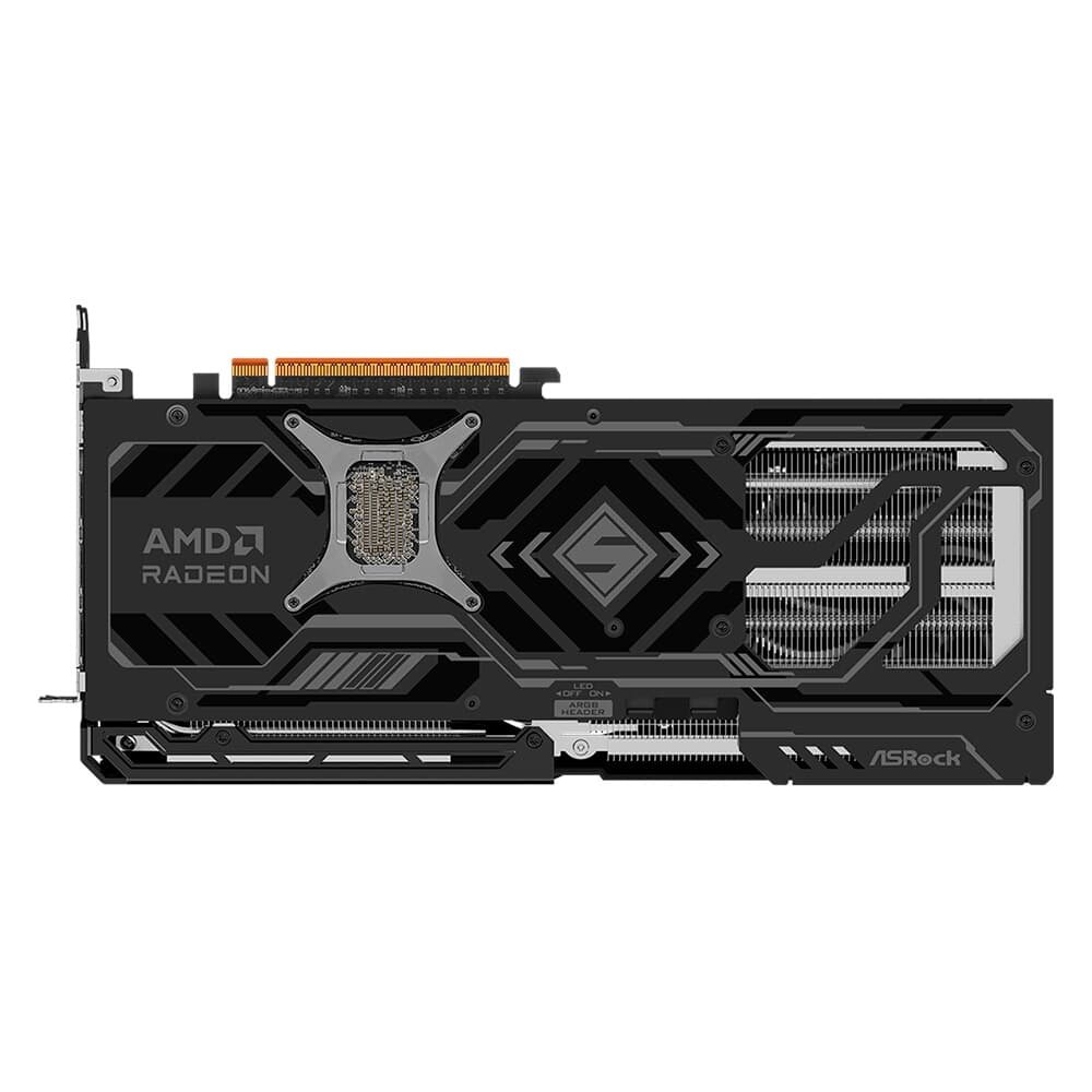 Placa de Vídeo ASRock RX 9070 XT SLD 16G AMD Radeon, ARGB, 16GB, GDDR6, FidelityFX, RDNA 4 - 90-GA5VZZ-00UANF - view 6