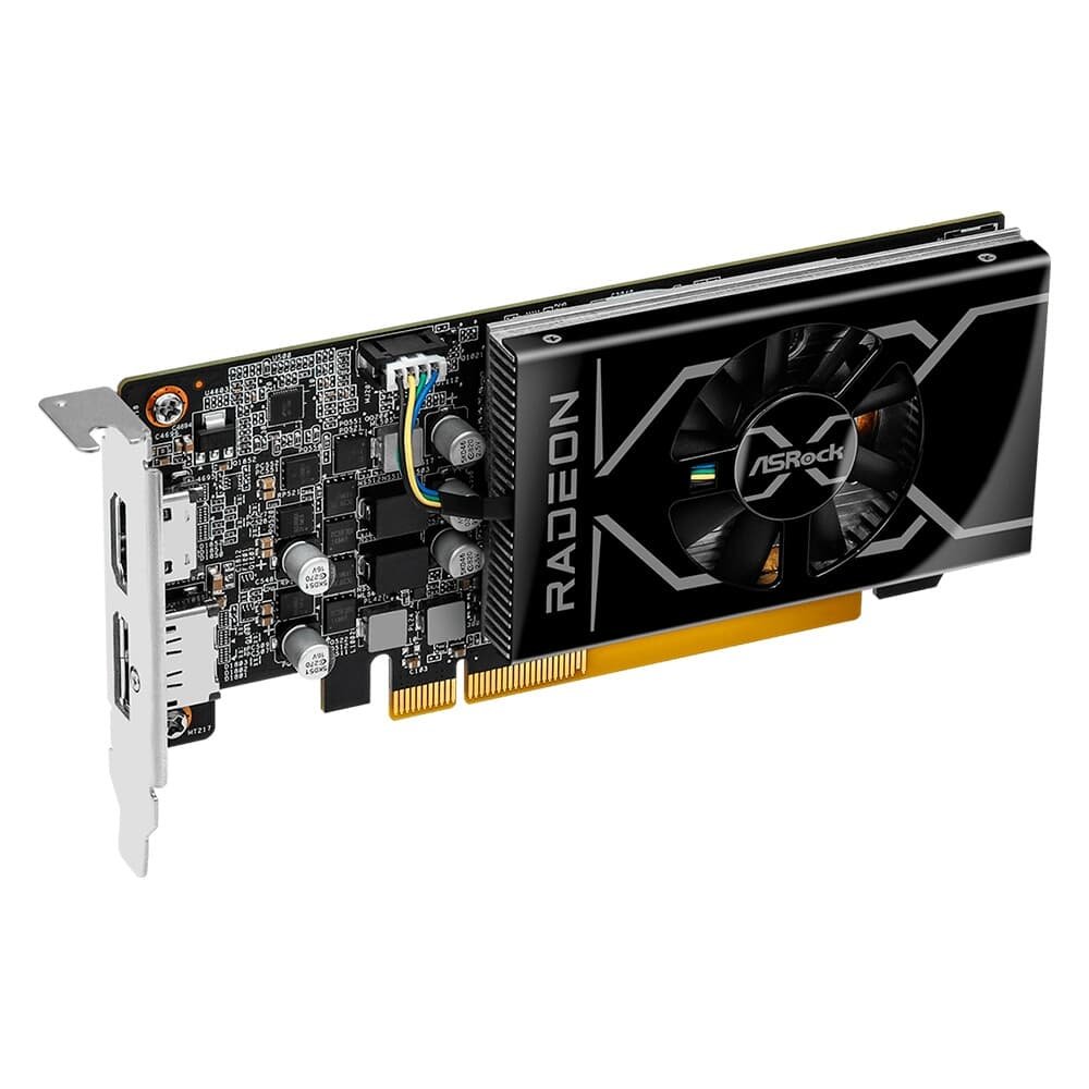 Placa de Vídeo ASRock RX6400 LP 4G | KaBuM!