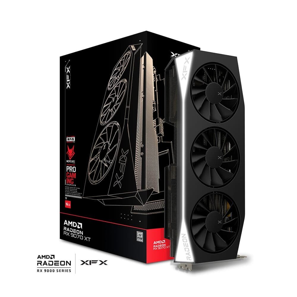 Gjb XFX Radeon RX 9070 XTグラフィックボード Placa de Vídeo XFX