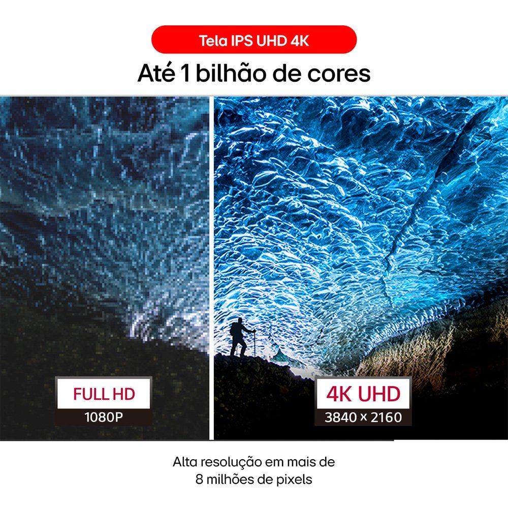 Imagem 6 de 16 do produto Monitor Profissional LG UltraFine 27", 4K, 60Hz, 5ms, IPS, Dynamic Action Sync, HDR10 - 27US500-W.