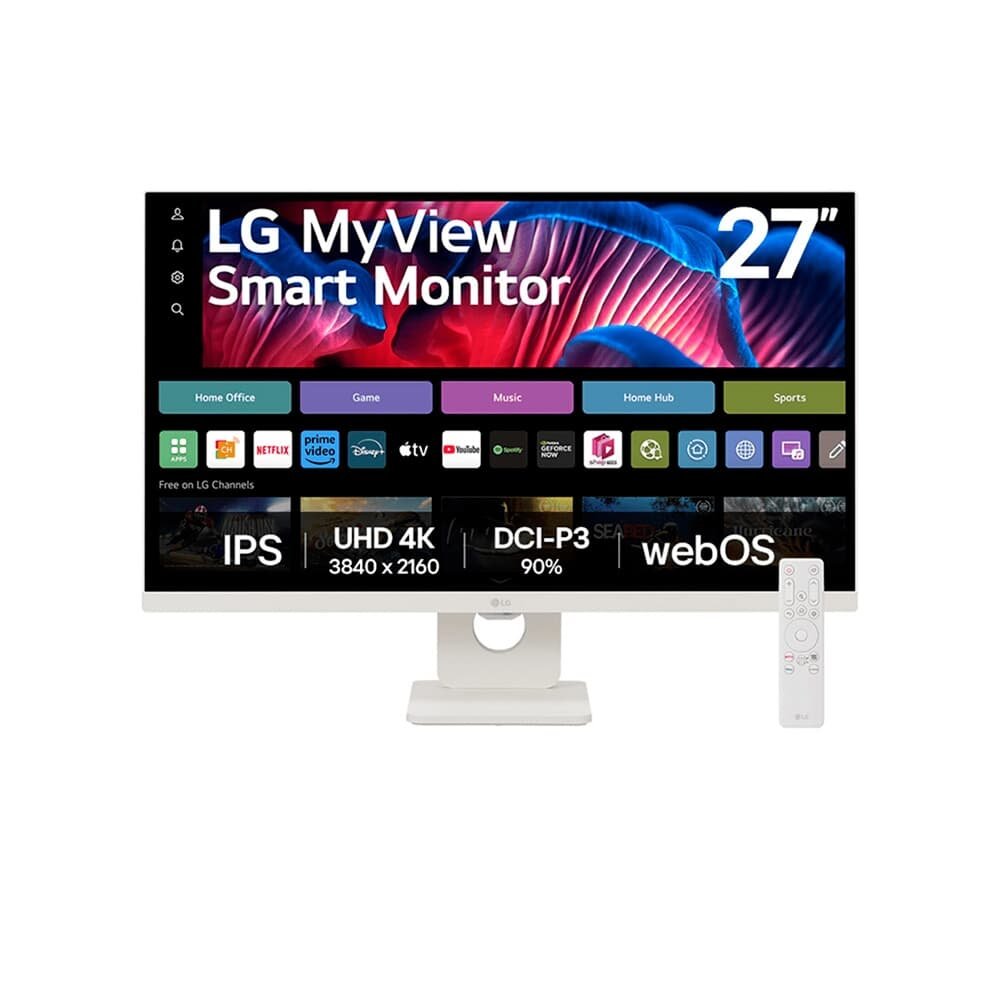 webOS搭載 27インチLG MyView Smart Monitor Monitor LG MyView Smart 27SR73U-W 4K | KaBuM!
