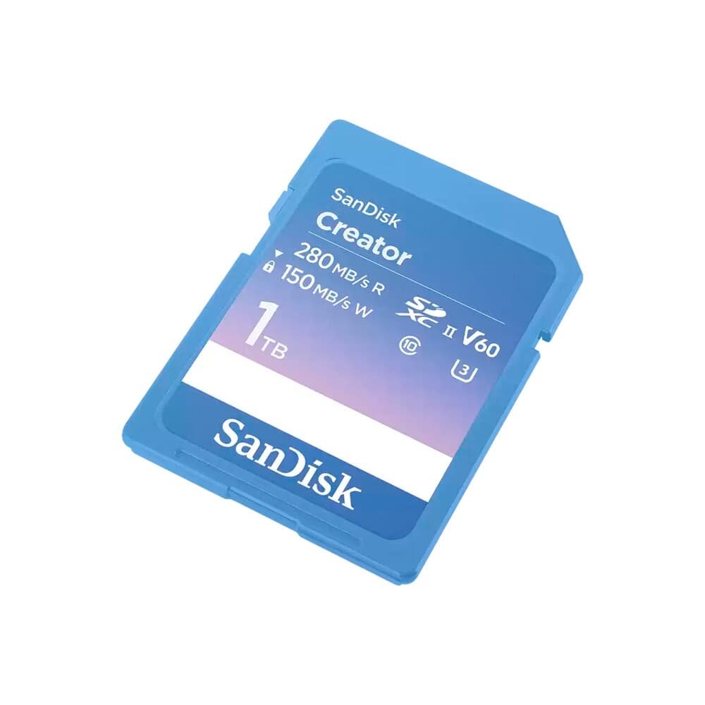 Cartão de Memória SanDisk Creator Series SD UHS-II 1TB, Leitura 280MB/s e Gravação 150MB/s - SDSDXEP-1T00-GNCIS - view 2