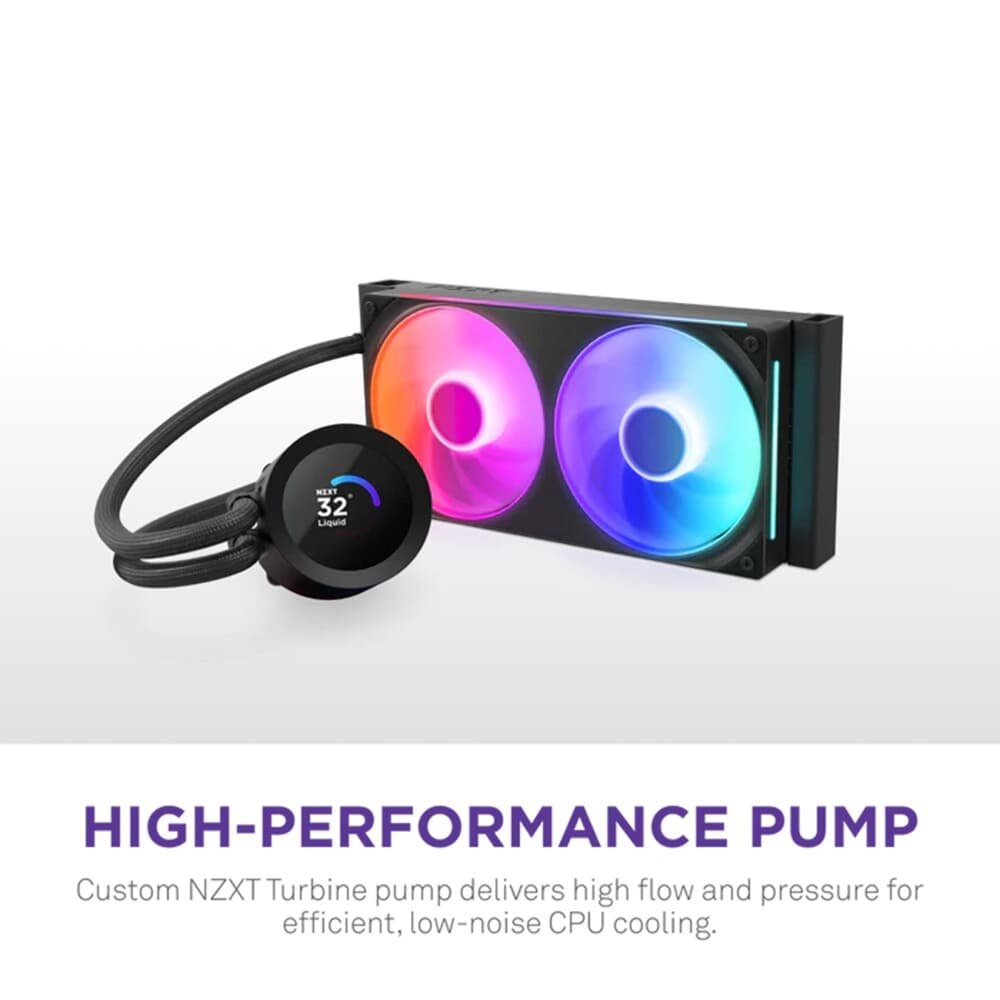 Imagem 2 de 9 do produto Water Cooler NZXT Kraken Plus 240 v2, Preto - RL-KN240-B2