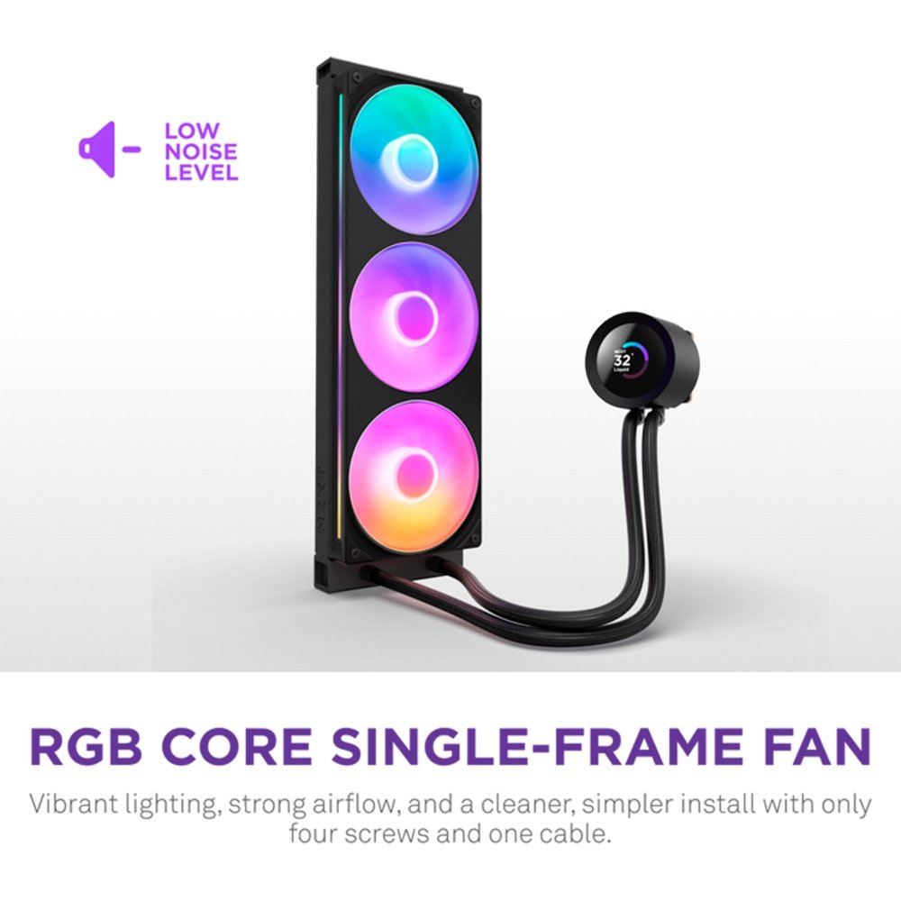 PC用ファン・クーラー Kraken Plus 360 RGB v2 (Black) Water Cooler NZXT Kraken Plus RGB 360mm | KaBuM!