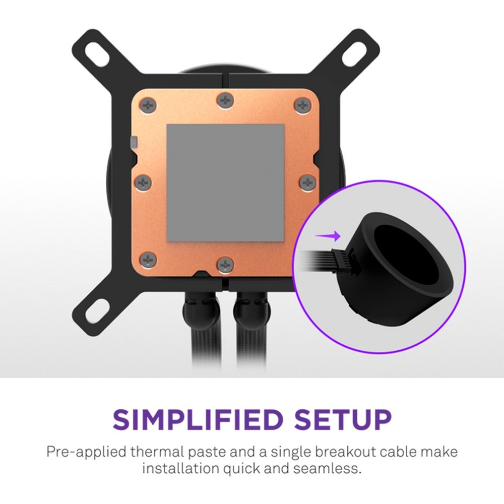Water Cooler NZXT Kraken Plus 360 RGB v2, Preto - RL-KR360-B2 - view 7