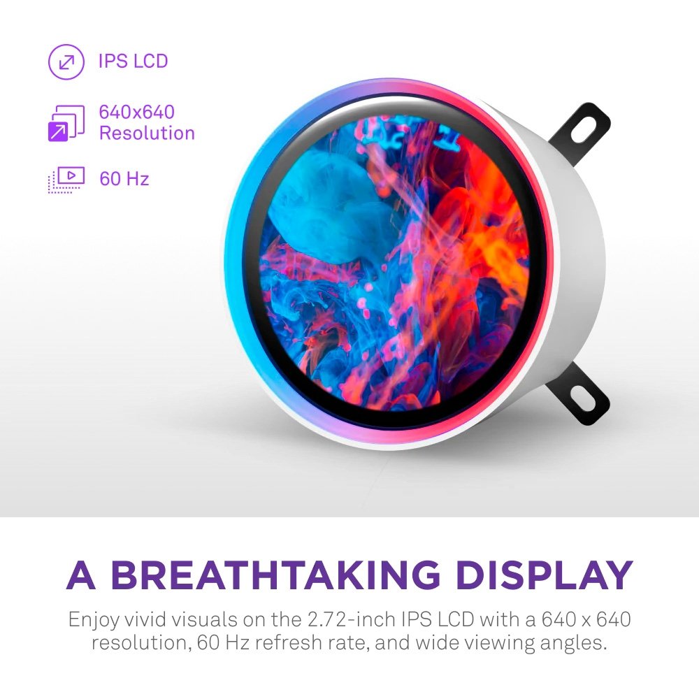 Imagem 5 de 10 do produto Watercooler NZXT Kraken Elite 420 RGB V2, Branco, RL-KR42E-W2
