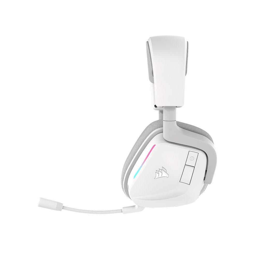 Headset Gamer Sem Fio Corsair Void Wireless V2, RGB, RGB, Bluetooth, Dolby Atmos, Branco - CA-9011380-WW - view 4