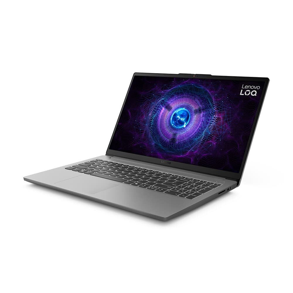 Notebook Lenovo LOQ-E Core i5-12450HX, RTX 3050, 16GB, 512GB SSD, 15.6" FHD, IPS, 144Hz, Win 11, Luna Cinza- 83ME0007BR