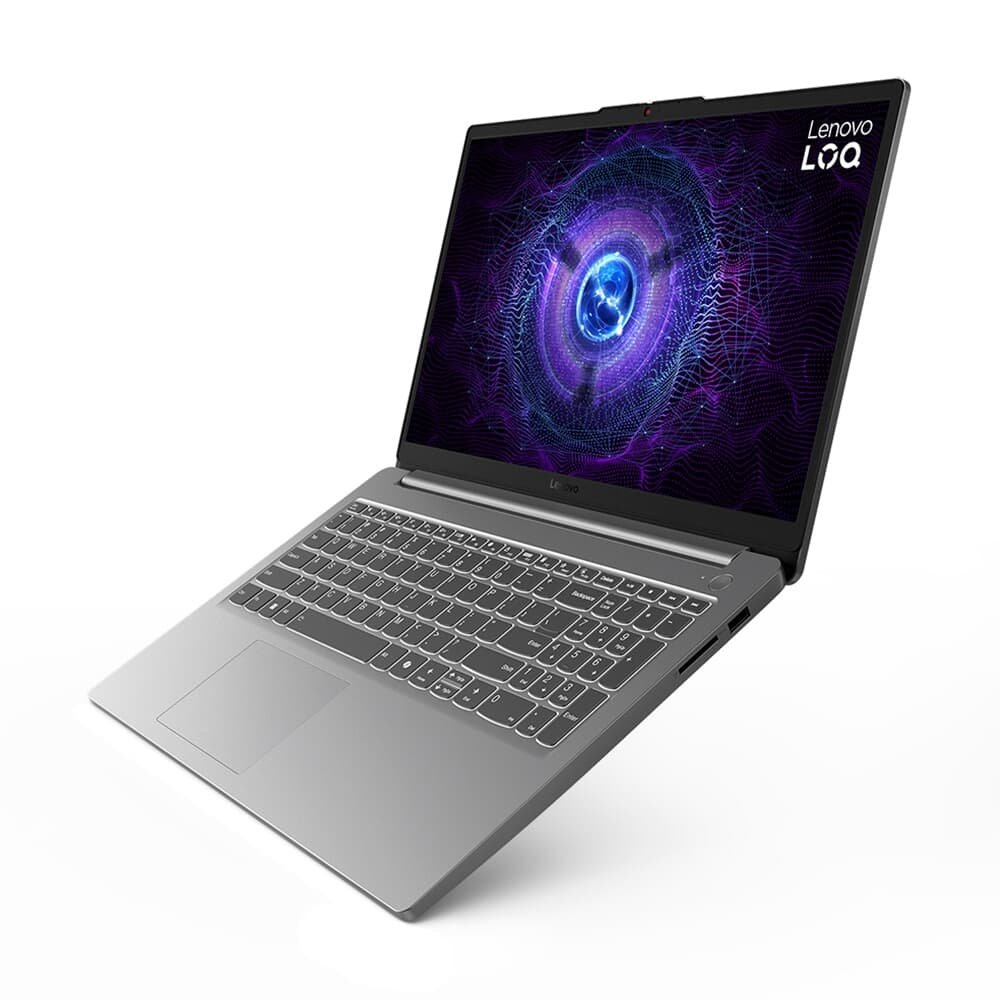 Notebook Lenovo LOQ-E Core i5-12450HX, RTX 3050, 16GB, 512GB SSD, 15.6" FHD, IPS, 144Hz, Win 11, Luna Cinza- 83ME0007BR