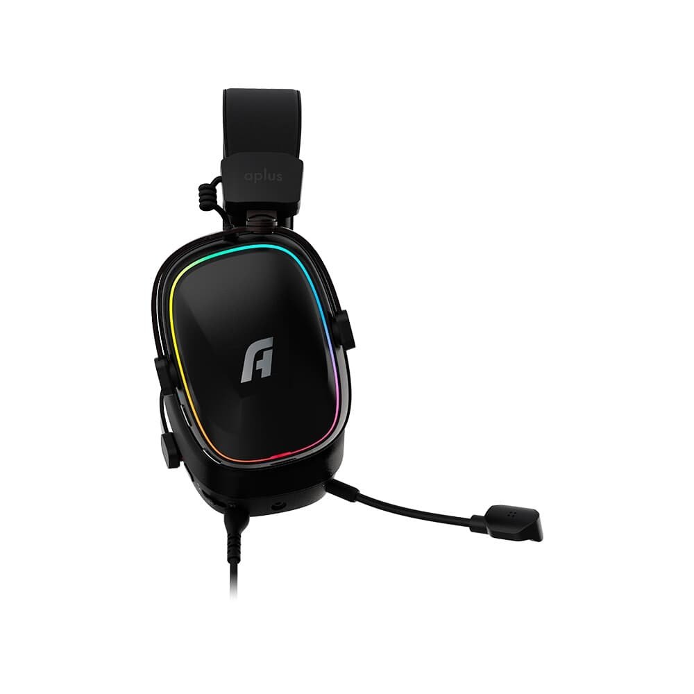 Headset Gamer Aplus Atis, RGB, Microfone Removível, USB e P3, Preto ( Balão.info - foto 6