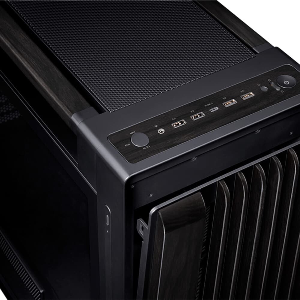 Imagem 17 de 17 do produto Gabinete ASUS PROART WOOD EDITION PA602, Mid Tower, E-ATX, Lateral em Vidro Temperado, Preto - 90DC00J0-B00010