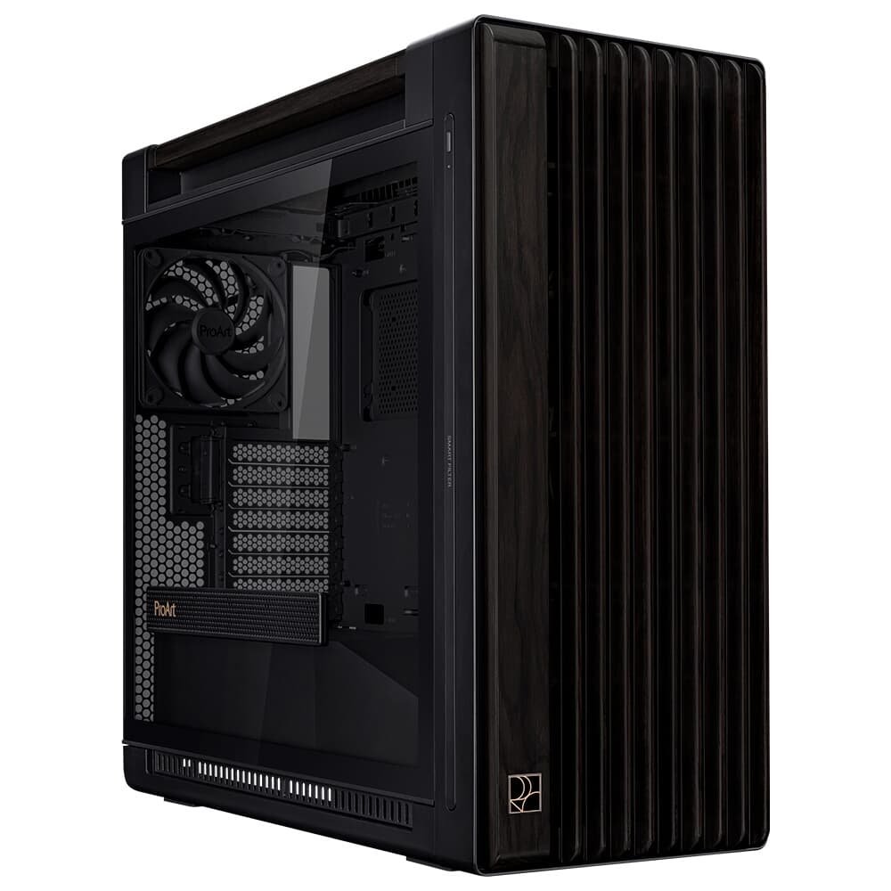 Imagem 13 de 17 do produto Gabinete ASUS PROART WOOD EDITION PA602, Mid Tower, E-ATX, Lateral em Vidro Temperado, Preto - 90DC00J0-B00010