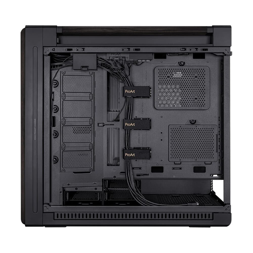Imagem 8 de 17 do produto Gabinete ASUS PROART WOOD EDITION PA602, Mid Tower, E-ATX, Lateral em Vidro Temperado, Preto - 90DC00J0-B00010
