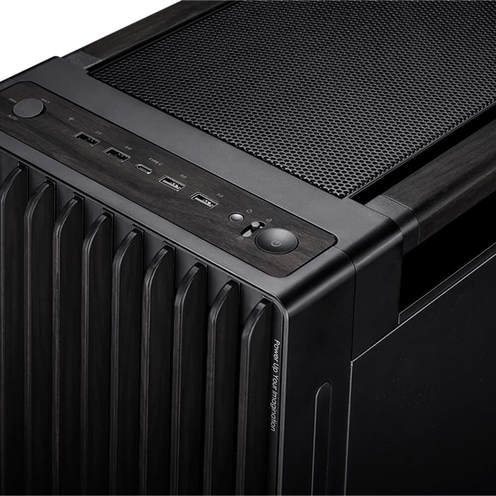 Imagem 15 de 17 do produto Gabinete ASUS PROART WOOD EDITION PA602, Mid Tower, E-ATX, Lateral em Vidro Temperado, Preto - 90DC00J0-B00010