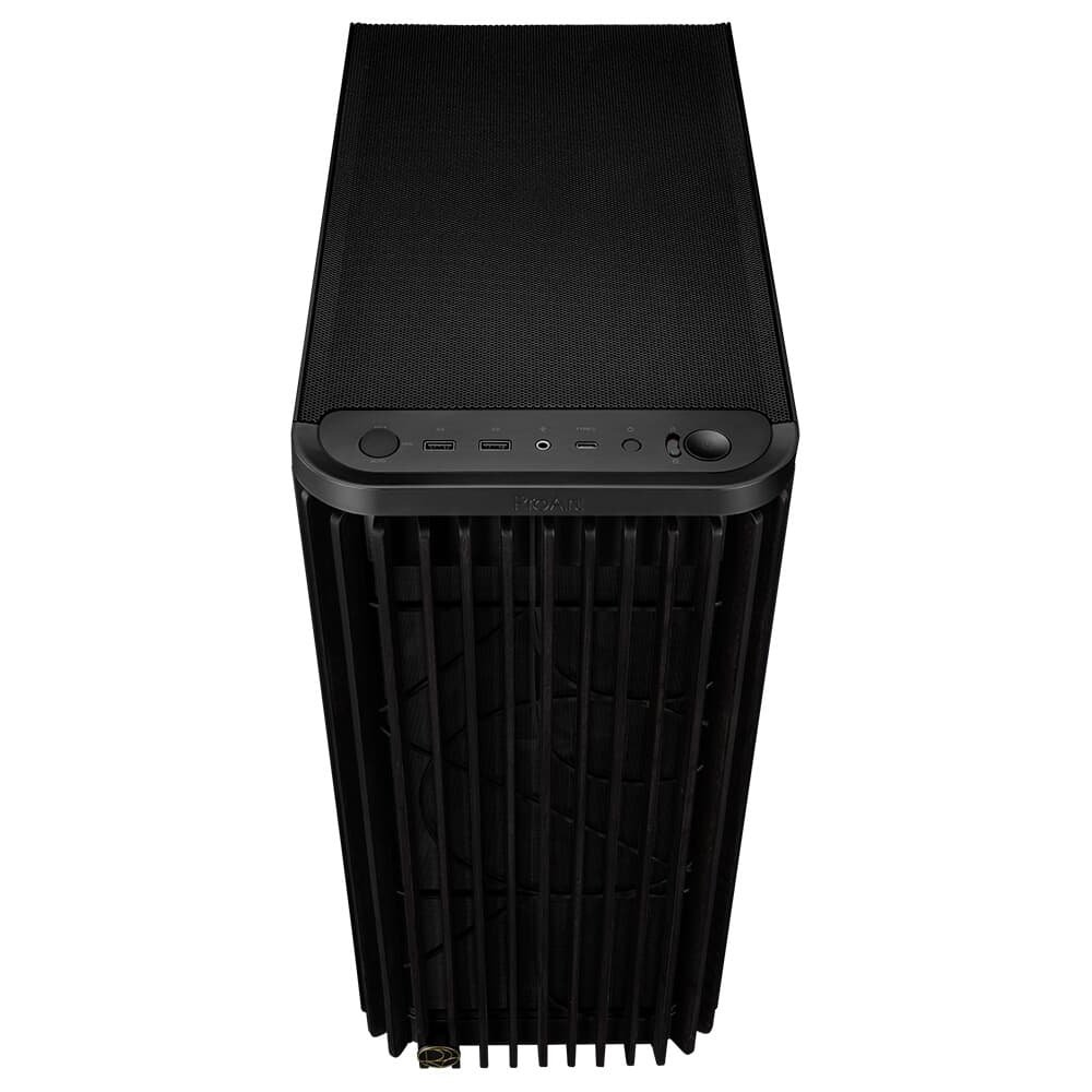 Gabinete ( Balão.info) PROART WOOD EDITION PA401, Mid Tower, ATX, Lateral em Vidro Temperado, 3x FANs, Preto - 90DC00M0( Balão.info - view 4