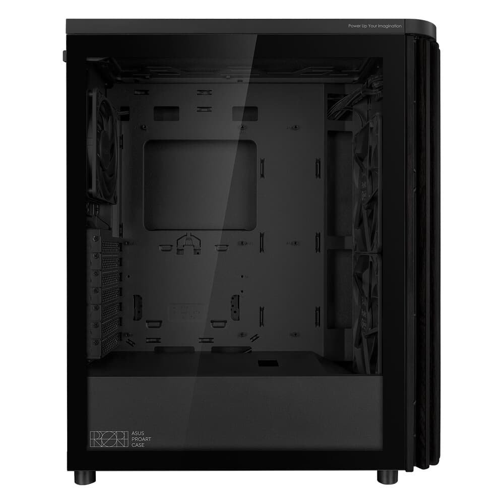 Imagem 9 de 19 do produto Gabinete ASUS PROART WOOD EDITION PA401, Mid Tower, ATX, Lateral em Vidro Temperado, 3x FANs, Preto - 90DC00M0-B30000