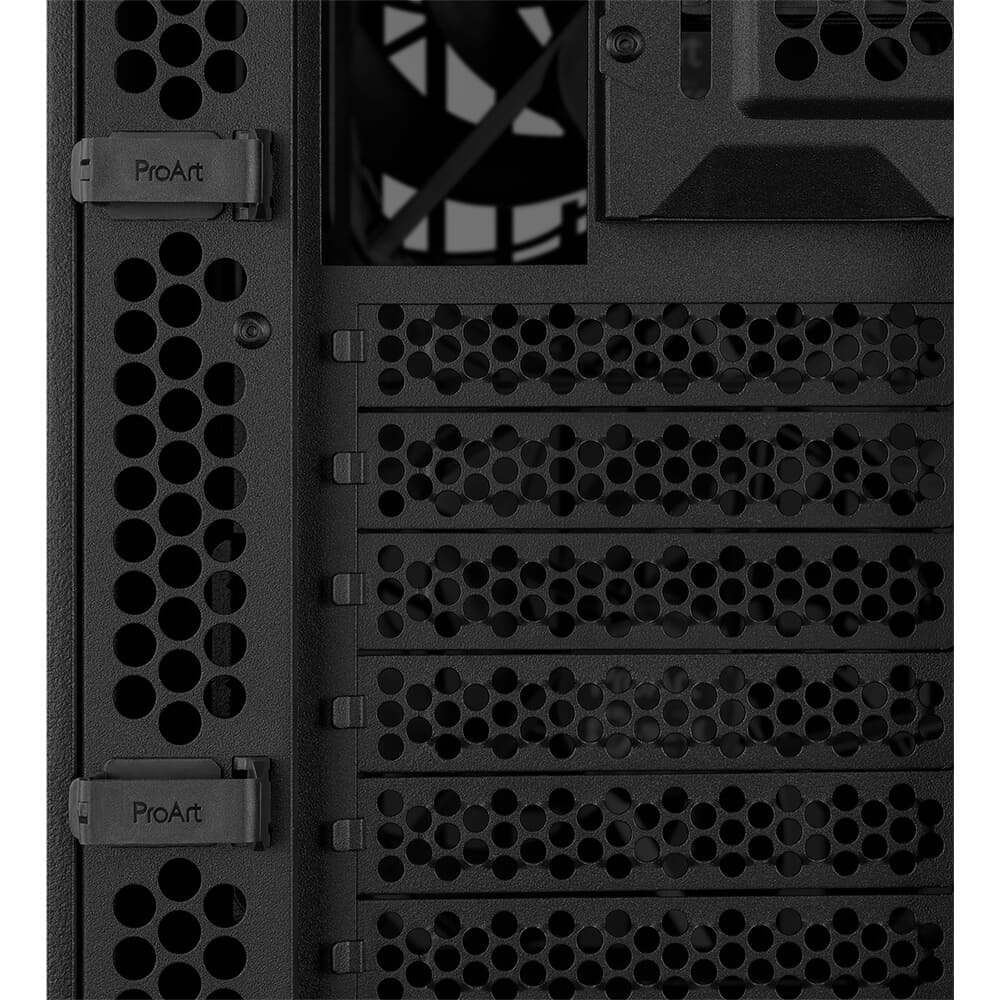 Imagem 17 de 19 do produto Gabinete ASUS PROART WOOD EDITION PA401, Mid Tower, ATX, Lateral em Vidro Temperado, 3x FANs, Preto - 90DC00M0-B30000
