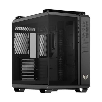 Gabinete Gamer Asus TUF GT502 Horizon, Mid Tower, ATX, Vidro Temperado Frontal e Lateral, Não acompanha FAN, Preto, 90DC0090-B00020