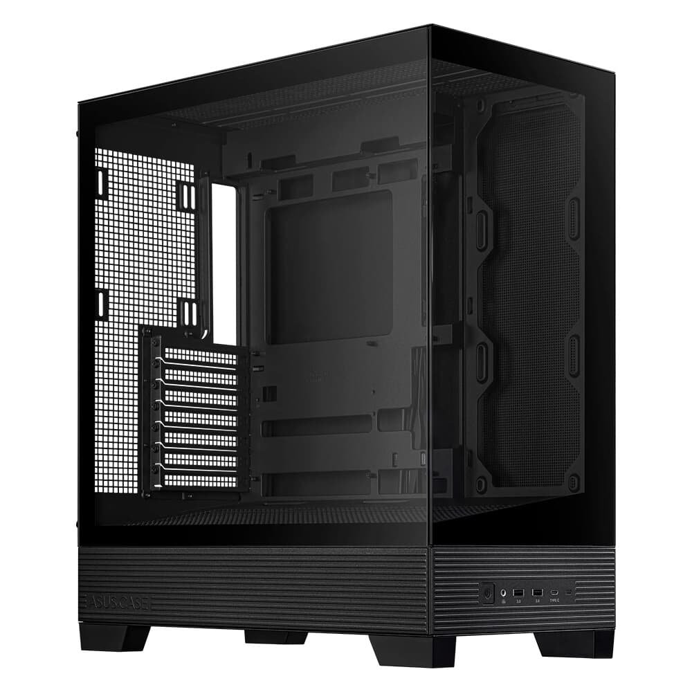 Gabinete ASUS A31, Mid Tower, ATX, BTF Compatível, Lateral Aquário, Preto - 90DC00R0-B00000