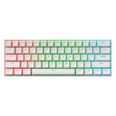 Teclado Magnético Gamer MCHOSE Ace 60 Hall Effect, RGB, Switch Magnético Uranus Standard, Branco - Ace60-7A