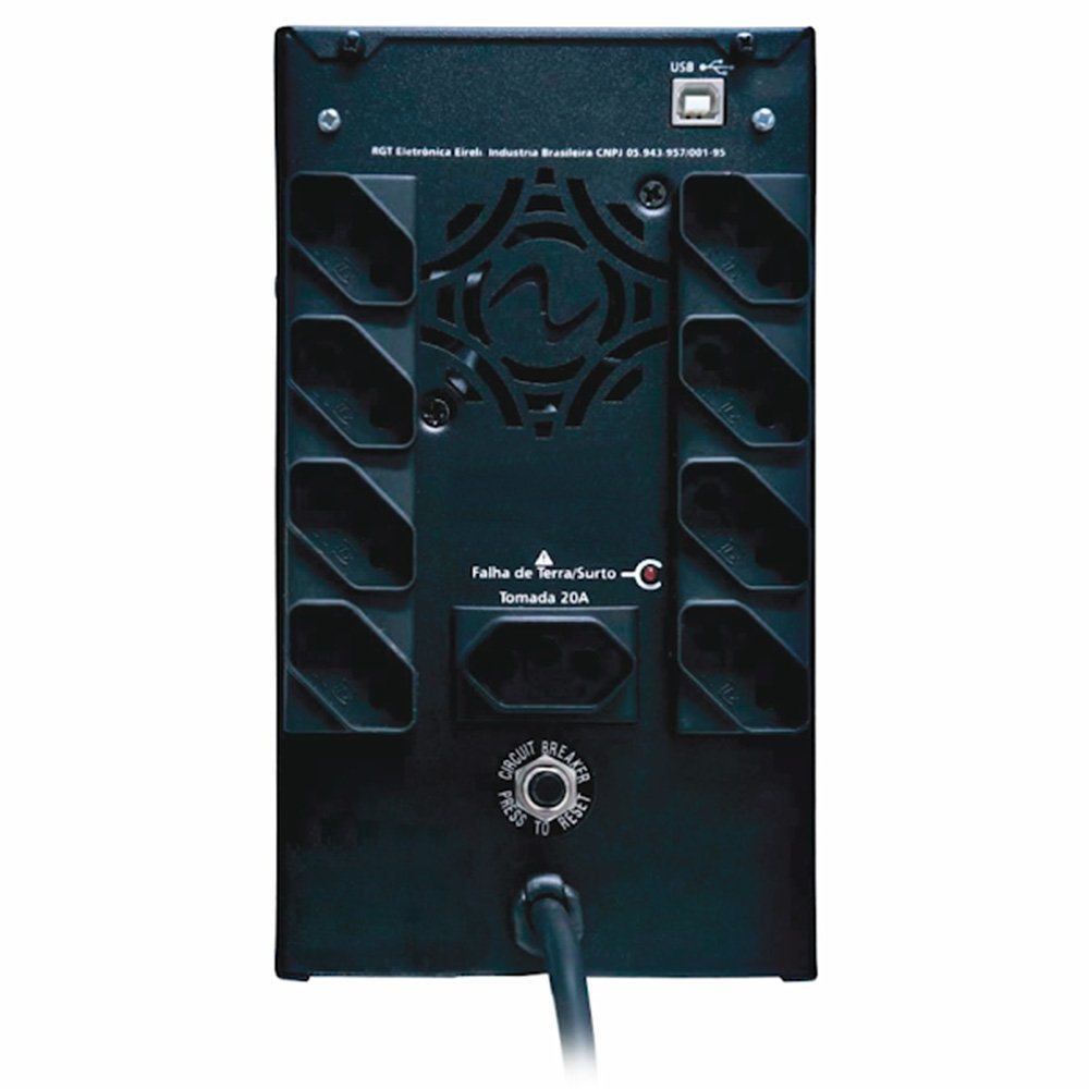 Nobreak Gamer Ragtech One Up Nitro 2000 TI Redragon, 2000VA, Painel RGB, Entrada Automática Full Range, Saída 115V, Preto - 4593 - view 2