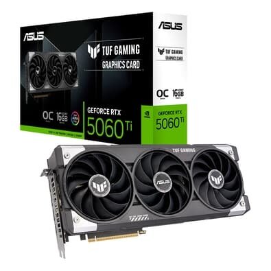 ASUS TUF RTX 5060 TI O16G GAMING NVIDIA GeForce, 16GB GDDR7, 128 bits, DLSS 4, Ray Tracing - 90YV0MG0-M0NA00