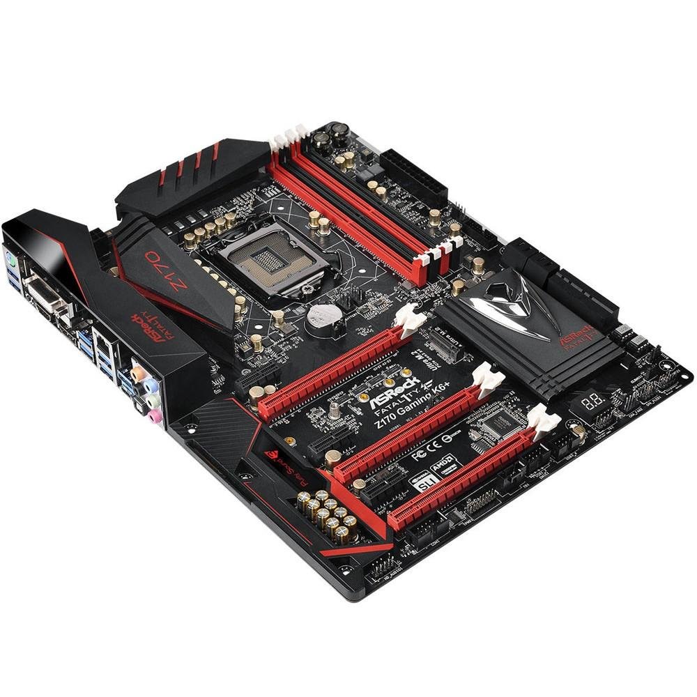 Imagem 3 de 5 do produto Placa-Mãe ASRock p/ Intel LGA 1151 ATX Fatal1ty Z170 Gaming K6+,  Ultra M.2, DVI-D, HDMI, USB 3.1 Box