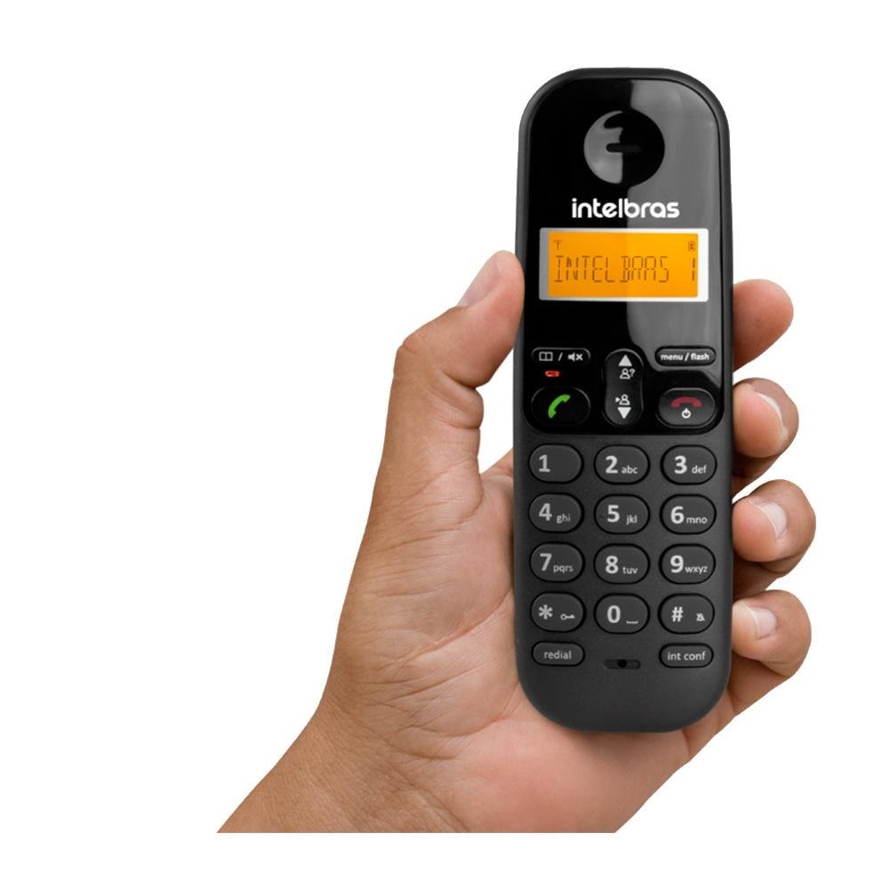 Imagem 4 de 5 do produto Ramal Adicional para Telefone Intelbras TS 3111, Sem Fio e com Identificador de Chamadas, Preto