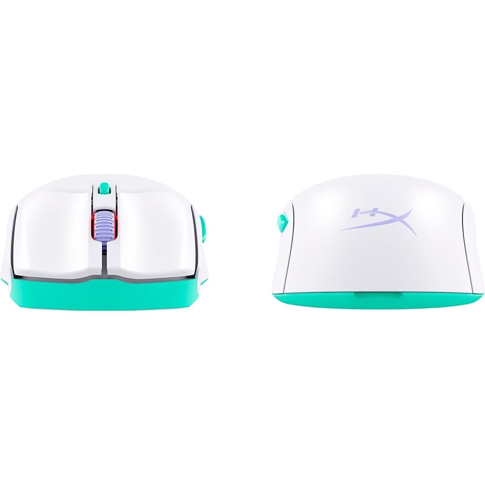 Imagem 5 de 7 do produto Mouse Gamer Sem Fio HyperX Pulsefire Haste 2 Core Wireless, RGB, 12000 DPI, Bluetooth, Dongle de 2.4 GHz, Branco - 8R2E7AA