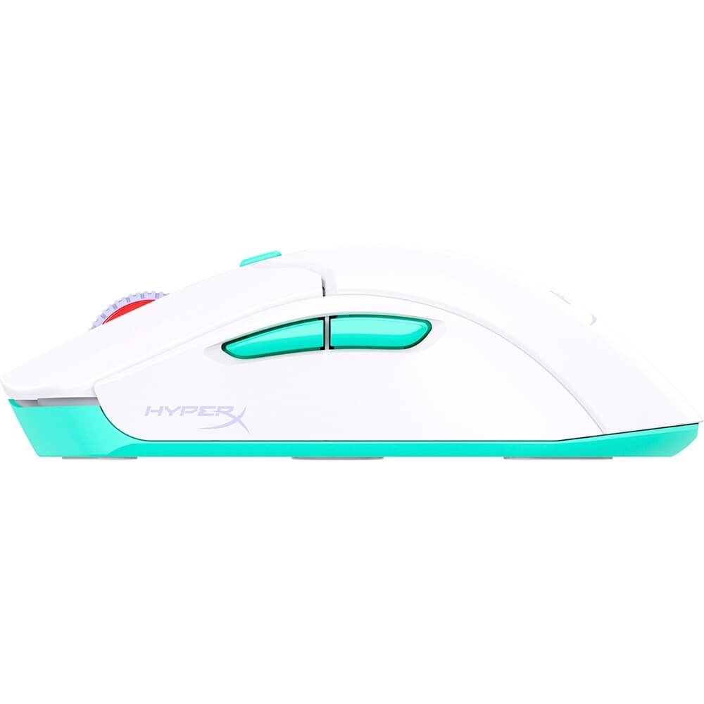 Imagem 3 de 7 do produto Mouse Gamer Sem Fio HyperX Pulsefire Haste 2 Core Wireless, RGB, 12000 DPI, Bluetooth, Dongle de 2.4 GHz, Branco - 8R2E7AA