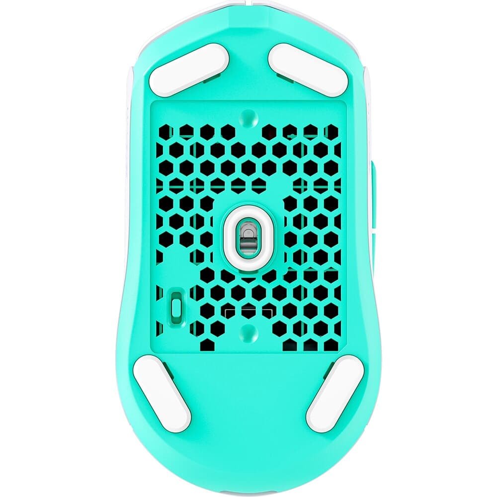 Imagem 4 de 7 do produto Mouse Gamer Sem Fio HyperX Pulsefire Haste 2 Core Wireless, RGB, 12000 DPI, Bluetooth, Dongle de 2.4 GHz, Branco - 8R2E7AA