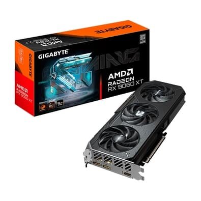  Gigabyte RX 9060 XT Gaming OC AMD Radeon, 8GB, GDDR6, 128bits, Tripe Fan, OpenGL 4.6 - GV-R9060XTGAMING OC-8GD