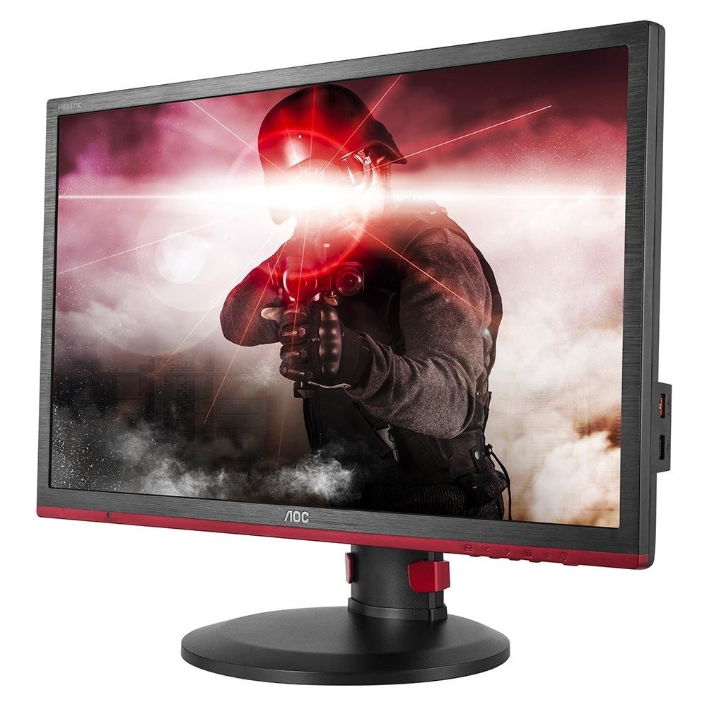 Monitor Gamer AOC Hero LED 24´ Widescreen, Full HD, HDMI/VGA/DVI/Display Port, FreeSync, Som Integrado, 144Hz, 1ms, Altura Ajustável - G2460PF Monitor Gamer AOC Hero LED 24´ Widescreen, Full HD, HDMI/VGA/DVI/Display Port, FreeSync, Som Integrado, 144Hz, 1ms, Altura Ajustável - G2460PF