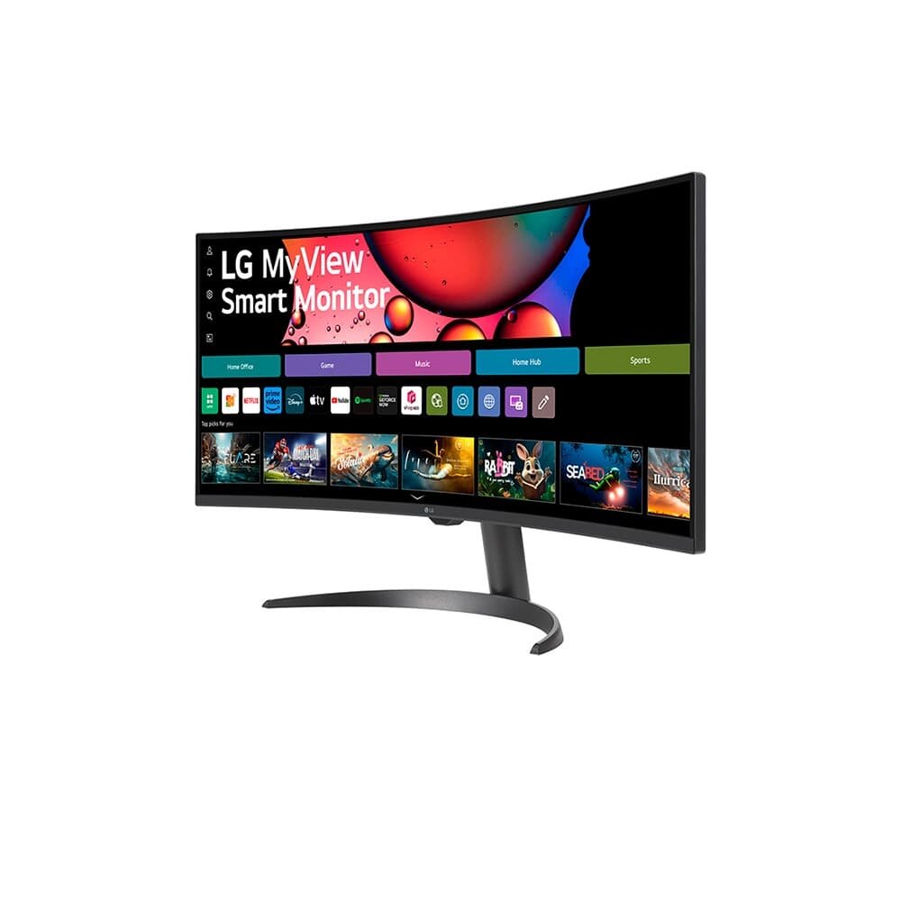 "Monitor Smart Curvo LG MyView 34"", WQHD, WebOs, ThinQ, Apple AirPlay, Som Integrado - 34SR60QC-B.AWZM" - view 12