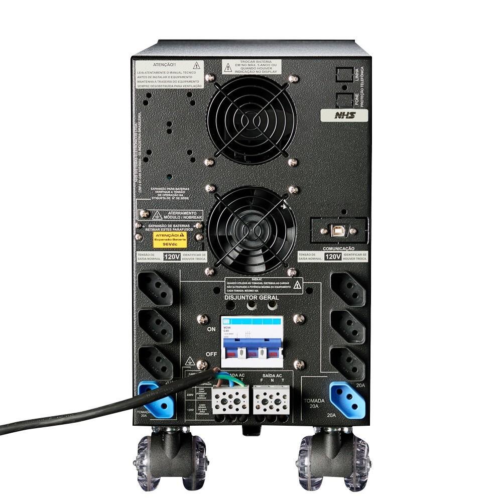 Nobreak NHS Laser Prime Senoidal 3000VA/2100W Preto - 91.C0.030000