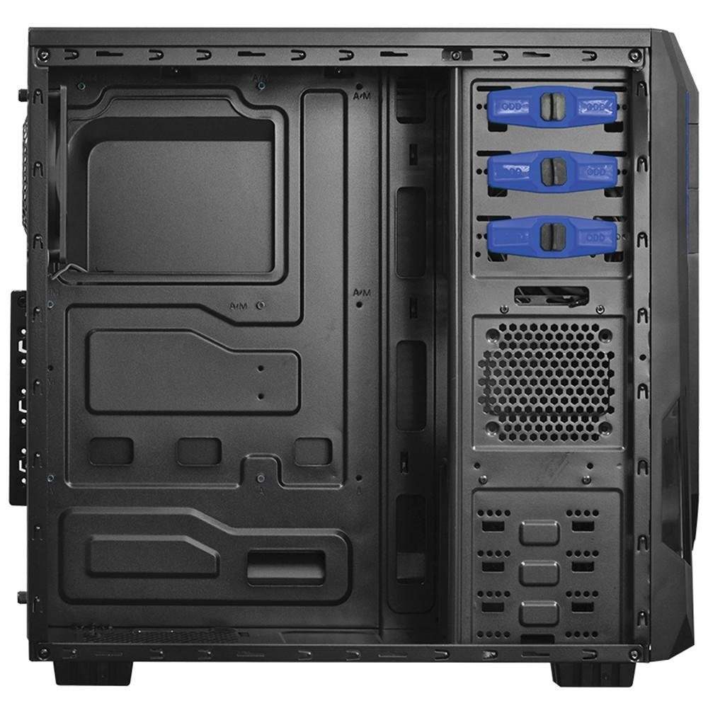 Imagem 7 de 7 do produto Gabinete Gamer PCYES mid-tower Java Azul com 2 fans LED Azul Lateral em acrílico – JAVAPTOAZ2FCA
