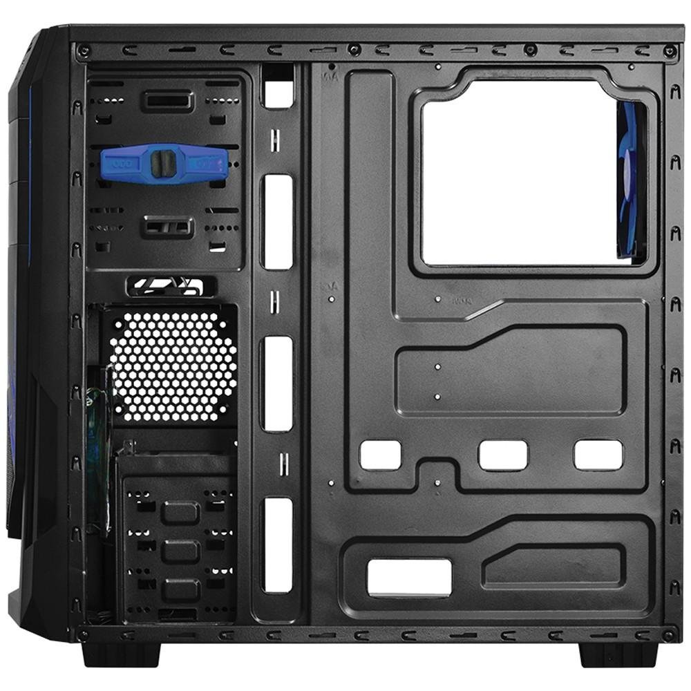Imagem 5 de 7 do produto Gabinete Gamer PCYES mid-tower Java Azul com 2 fans LED Azul Lateral em acrílico – JAVAPTOAZ2FCA