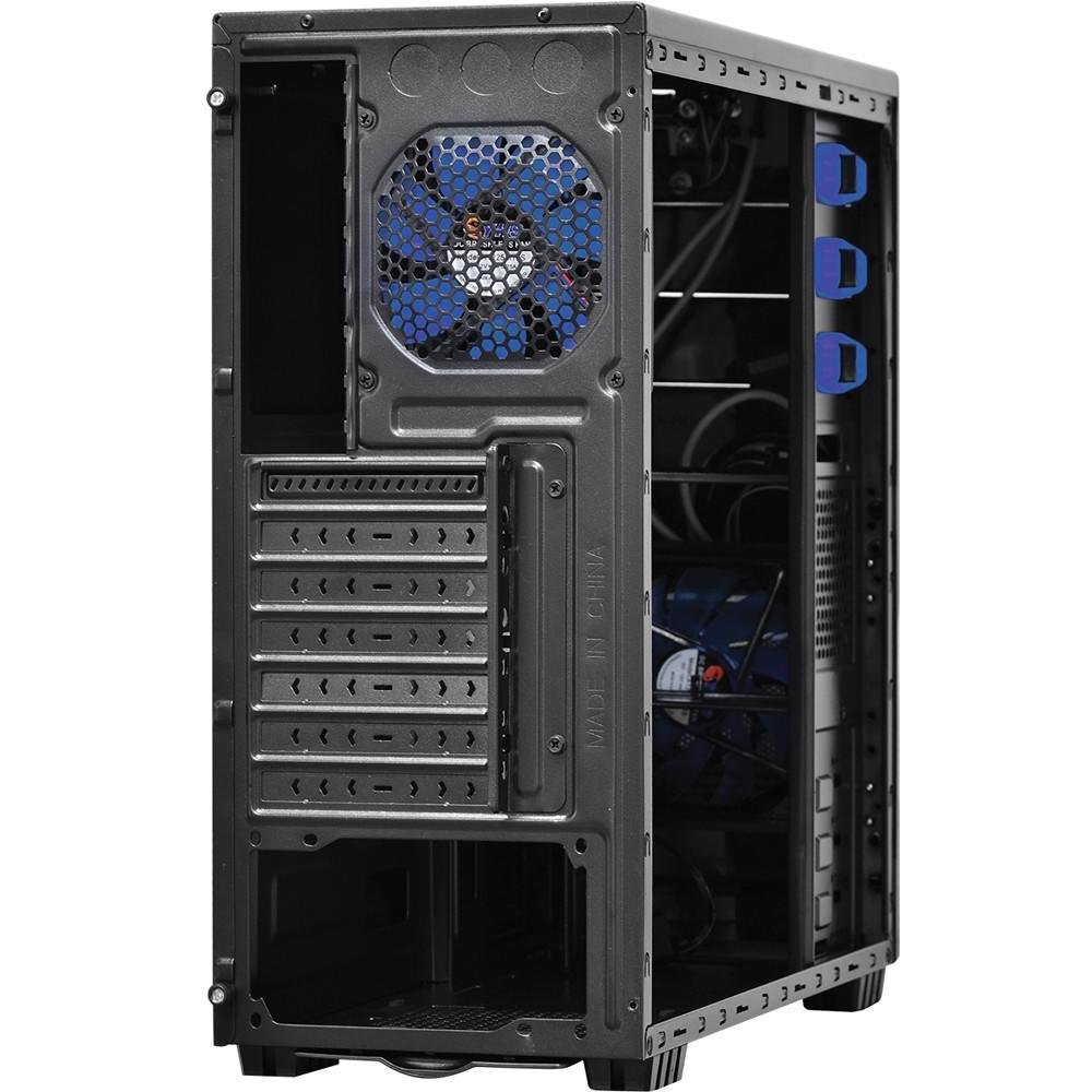Imagem 3 de 7 do produto Gabinete Gamer PCYES mid-tower Java Azul com 2 fans LED Azul Lateral em acrílico – JAVAPTOAZ2FCA