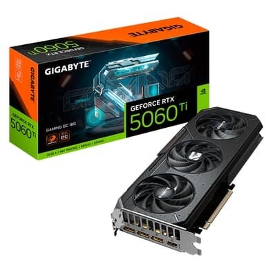  RTX 5060 Ti GAMING OC 16G Gigabyte NVIDIA GeForce, 16GB GDDR7, 128bits, RGB, DLSS, Ray Tracing - GV-N506TGAMING OC-16GD